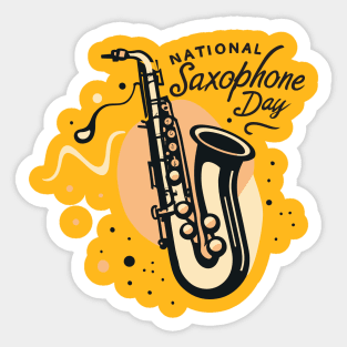 National Saxophone Day – November Sticker